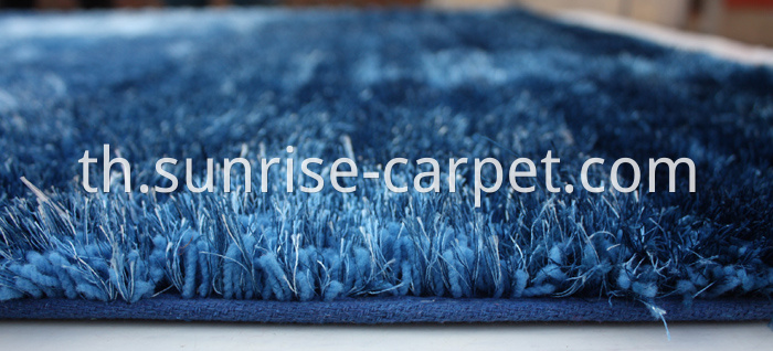 Elastic and Viscose mixed with 3D design Shaggy Rug